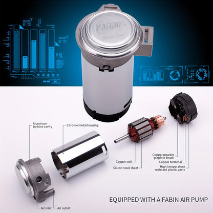Snail Air Horn Kit Super Loud 12V 24V for Truck Car Motorcycle with Copper Compressor Relay Harness & Button Universal Fit