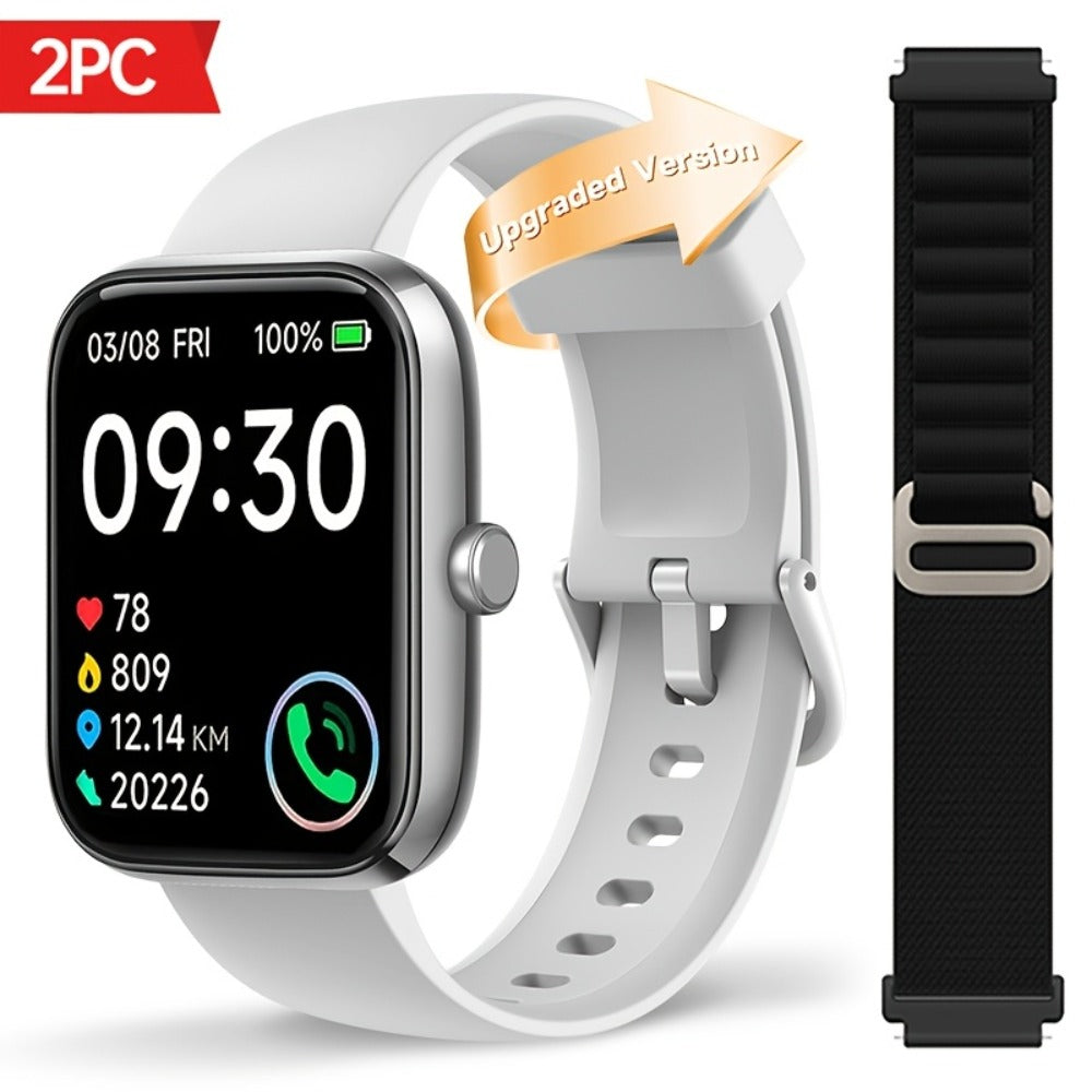 Smartwatch with Alexa Built-in FAWEIO 1.95" Large Display, Wireless Calling, 100+ Sport Modes, Pedometer Heart Rate Sleep Blood