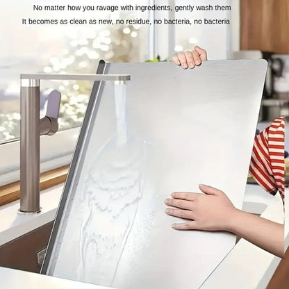 Chopping Board, Stainless Steel Cutting Board Extra Large, Heavy Duty Kitchen Chopping Board for Meat Vegetables Dough