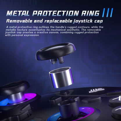 2.4G Wireless PC Game Controller in Five Colors with Hall-Effect Sticks, RGB Lighting and USB Receiver