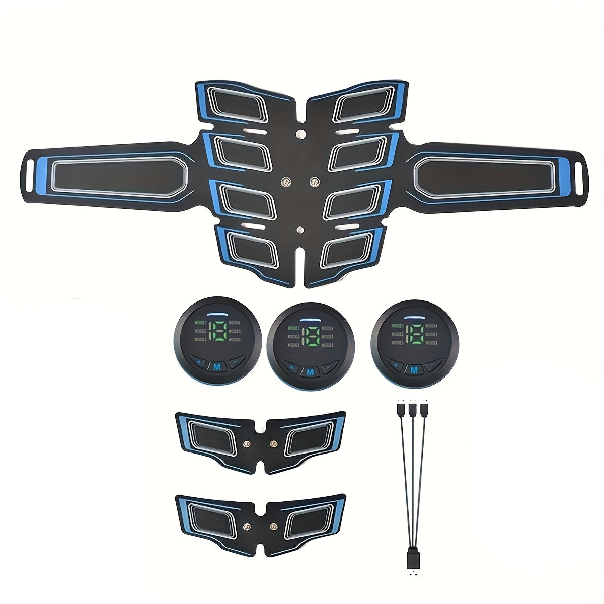 EMS Stimulator Belt, TENS Body Massager for Toning, Pain & Full Body Relaxation, Adjustable Modes