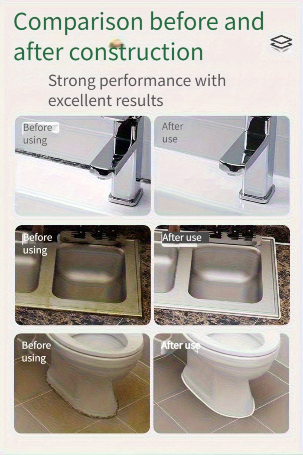 Tile Grout Sealant Gap Filler for Kitchen & Bathroom, Odorless Strong Adhesive Tile Refill Agent for Sink Floor Wall Cracks