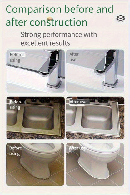 Tile Grout Sealant Gap Filler for Kitchen & Bathroom, Odorless Strong Adhesive Tile Refill Agent for Sink Floor Wall Cracks