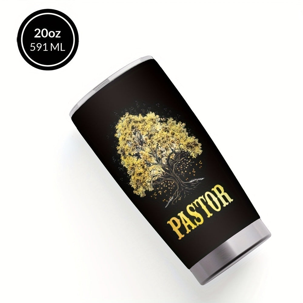 Insulated Tumbler 20oz Tree of Life Graphic Stainless Steel Travel Mug with Lid and Straw for Everyday Use