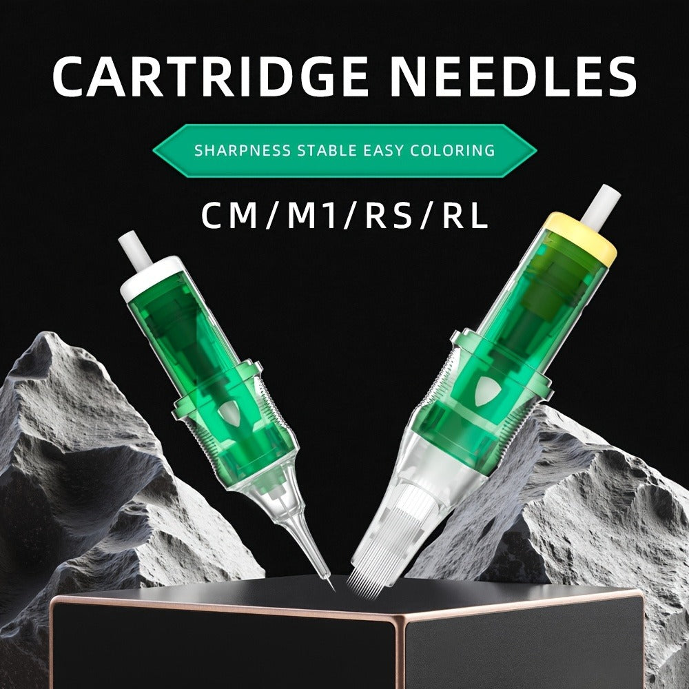 Tattoo Cartridge Needles with MAGICCREATOR Label, 20-Piece Box with 25 RL RS CM M1 Options