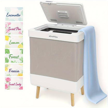 Electric Towel Warmer 35L Large Capacity Foldable Blanket Warmer with Timer & Drying Mode, Fast Heating