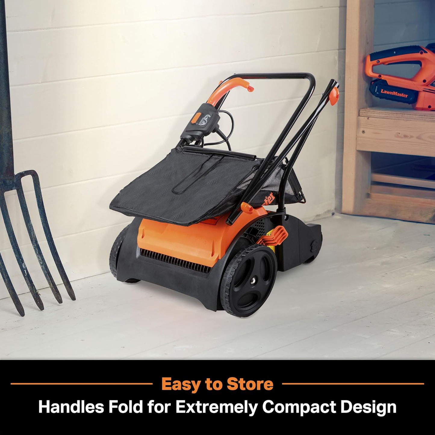 Electric Lawn Scarifier & Dethatcher 13" 12AMP 2-in-1 Aerator, 3400RPM Motor, 19 Cutting Positions