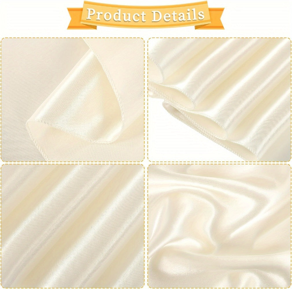 100pcs Satin Chair Sashes Bows for Wedding Banquet Party Event Decoration, 13 Colors, 18×275cm