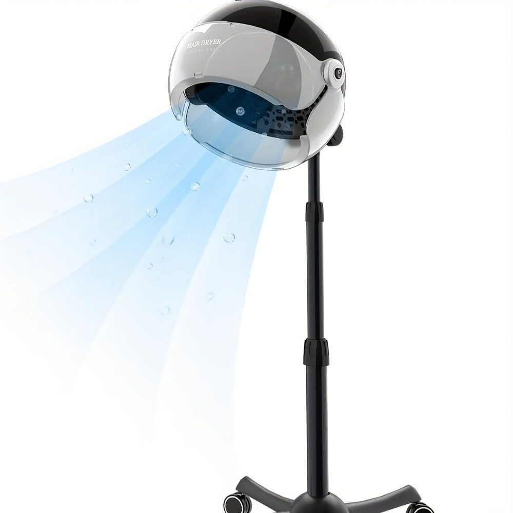 Ionic Floor-Standing Hooded Hair Dryer 1875W, Adjustable Height Professional Salon Hood Dryer for Deep