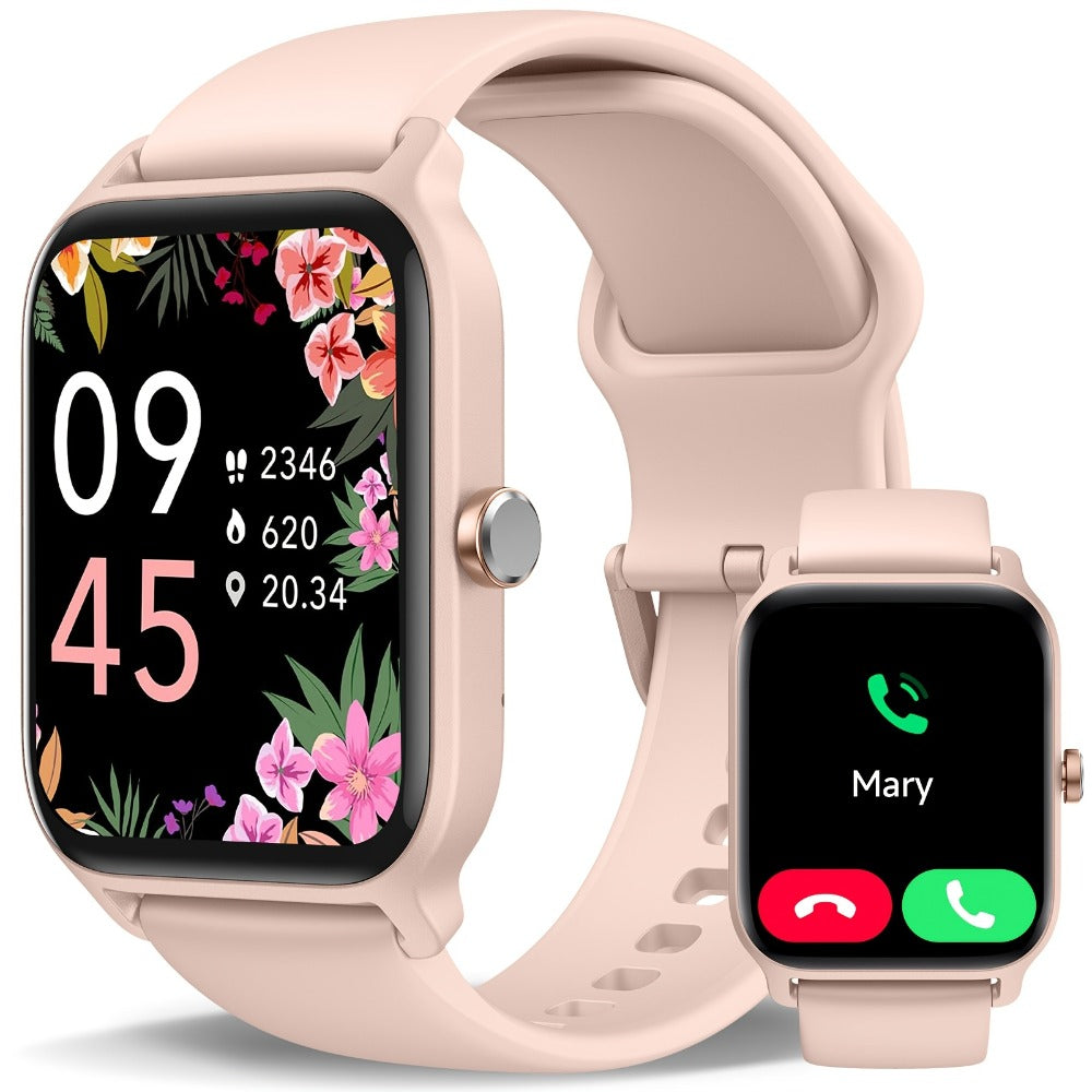 Smartwatch with Built-in Alexa FAWEIO 1.8" HD Touch Screen, Bluetooth Calling, 100+ Sport Modes, Fitness Tracker Heart Rate Sleep
