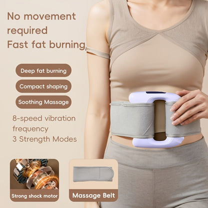 Dual Motor Electric Fascia Ring with Massage Belt – 8 High-Frequency Vibration Modes, Type-C Rechargeable Large Battery, Ergonomic Grip