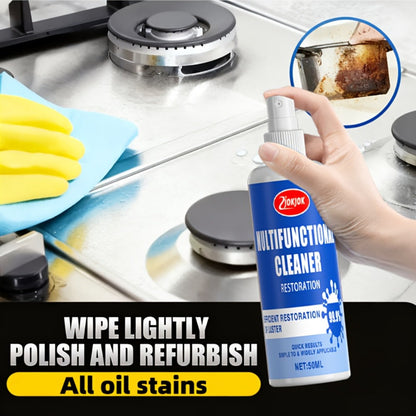 Kitchen Degreaser Spray Oil Stain Remover Quick-Dissolving Formula for Stove Oven Microwave for Home Cooking, Dining and Outdoor Meals