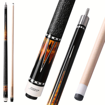 58-Inch Canadian Maple Pool Cue with 12.5mm Tip, Irish-Linen Wrap and Five SA-Series Design Codes