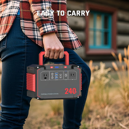 Portable Power Station 88.8Wh, 111Wh or 237Wh with AC, USB-C, USB-A, DC and Solar Panel Options