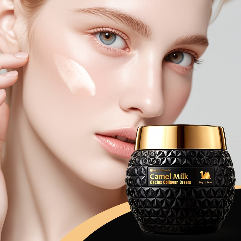 Camel Milk Cactus Collagen Face Cream 50g with Retinol Hyaluronic Acid Vitamin E Day Night Skincare All Skin Types