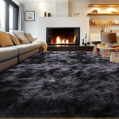 Area Rug for Bedroom, 8x10 Fluffy Shag with 1.8-Inch Plush Pile and Nine Colors for Bedroom or Living Room