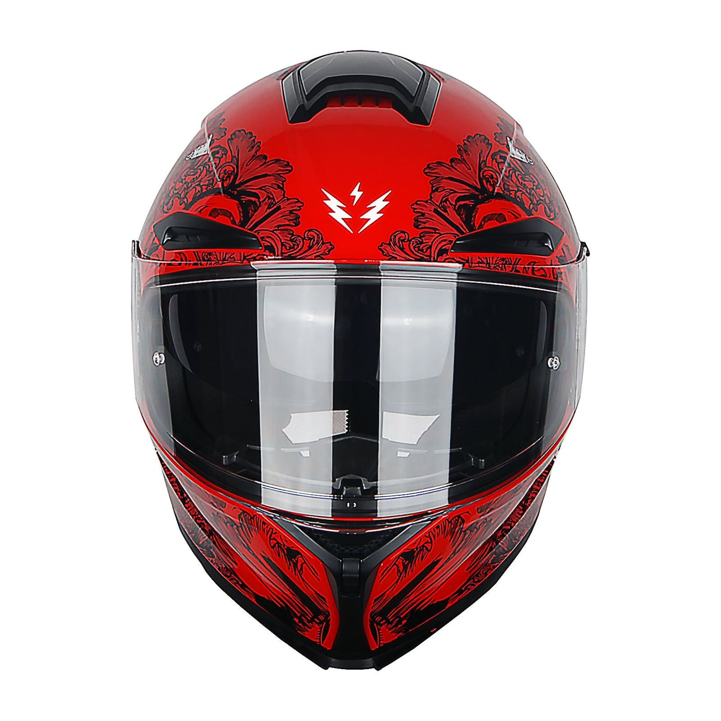 Motorcycle Helmet Full-Face Dual-Visor Shell with Clear Outer Shield, Smoked Inner Visor, Nine Colors and S-XL Sizes
