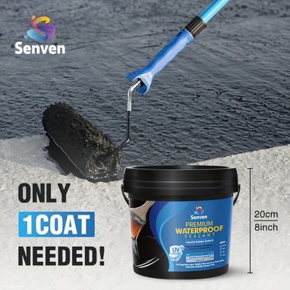 Liquid Rubber Waterproof Sealant 32oz – UV-Resistant Elastic Coating for Roof, RV, Boat, Concrete & Masonry, All-Weather Crack Filler