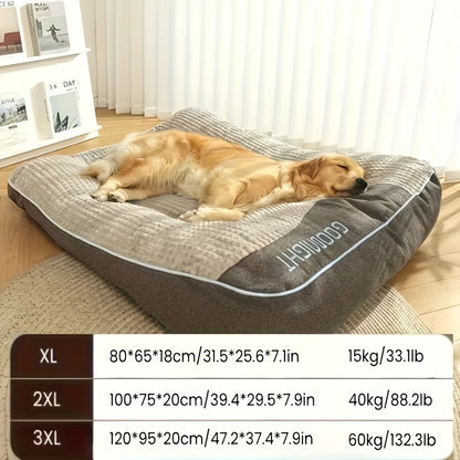 Plush Dog Crate Mat Luxury Sofa Bed – Ultra Soft All-Season Pet Mattress for Small Medium Large Dogs and Cats