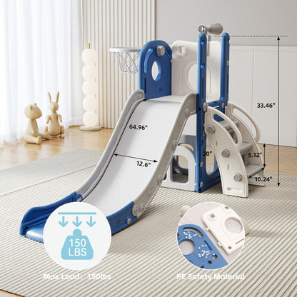 Toddler Slide & Climber Playset L-Shaped Indoor Outdoor Playground with the Listed Color, Size or Set Options for Everyday Use