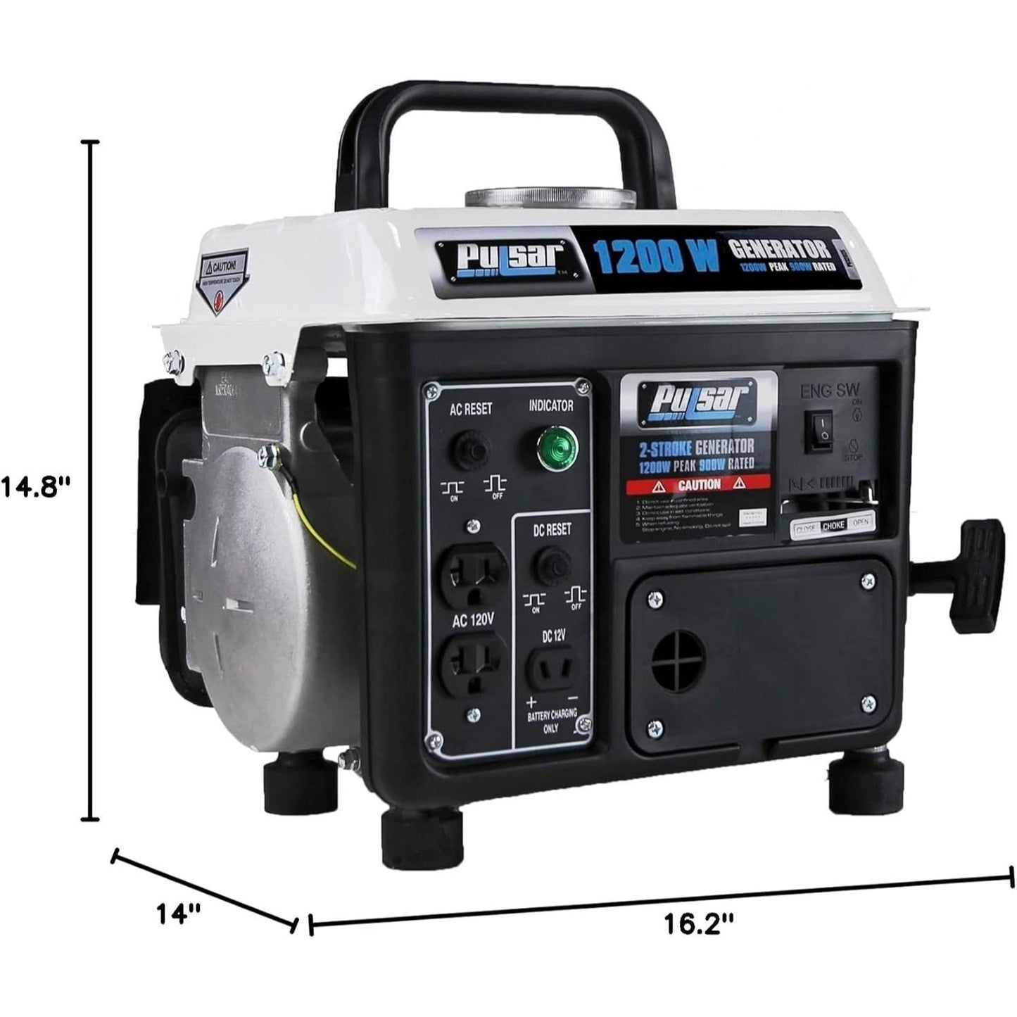 Portable Generator Gas Powered, Camping Emergency Tailgating Outdoor for Garden, Patio and Yard Use