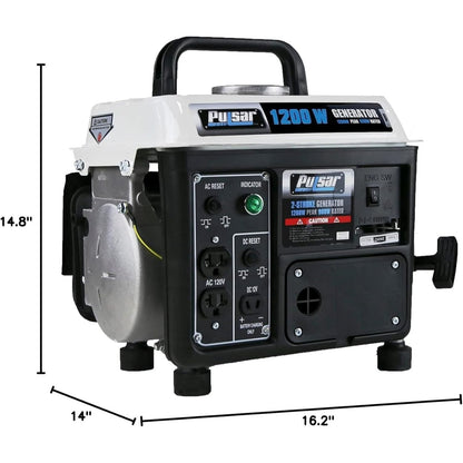 Portable Generator Gas Powered, Camping Emergency Tailgating Outdoor for Garden, Patio and Yard Use