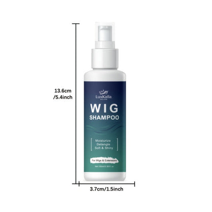 Synthetic Hair Shampoo 2-in-1 Deep Cleansing Revitalizing Detangling, Soak & Rinse Formula for Wigs Hair Extensions Braids