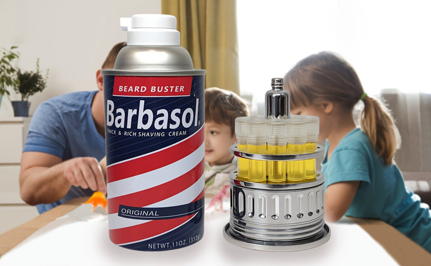Dinosaur DNA Cryo Canister with Pop-Up Test Tube Rack - 10 DNA Sample Tubes, Movie Prop Replica