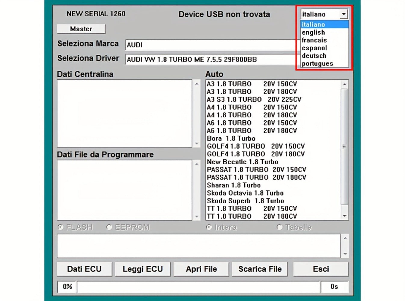 Galletto 1260 ECU Programmer & OBD2 Flashing Cable – ECU Tuning Tool for Toyota, Ford, BMW, Audi, VW, Honda, Nissan