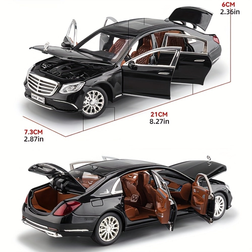 Mercedes-Benz E300 Diecast Car Model 1:24 Scale Zinc Alloy Static Replica, Openable Doors, Highly Detailed Collectible