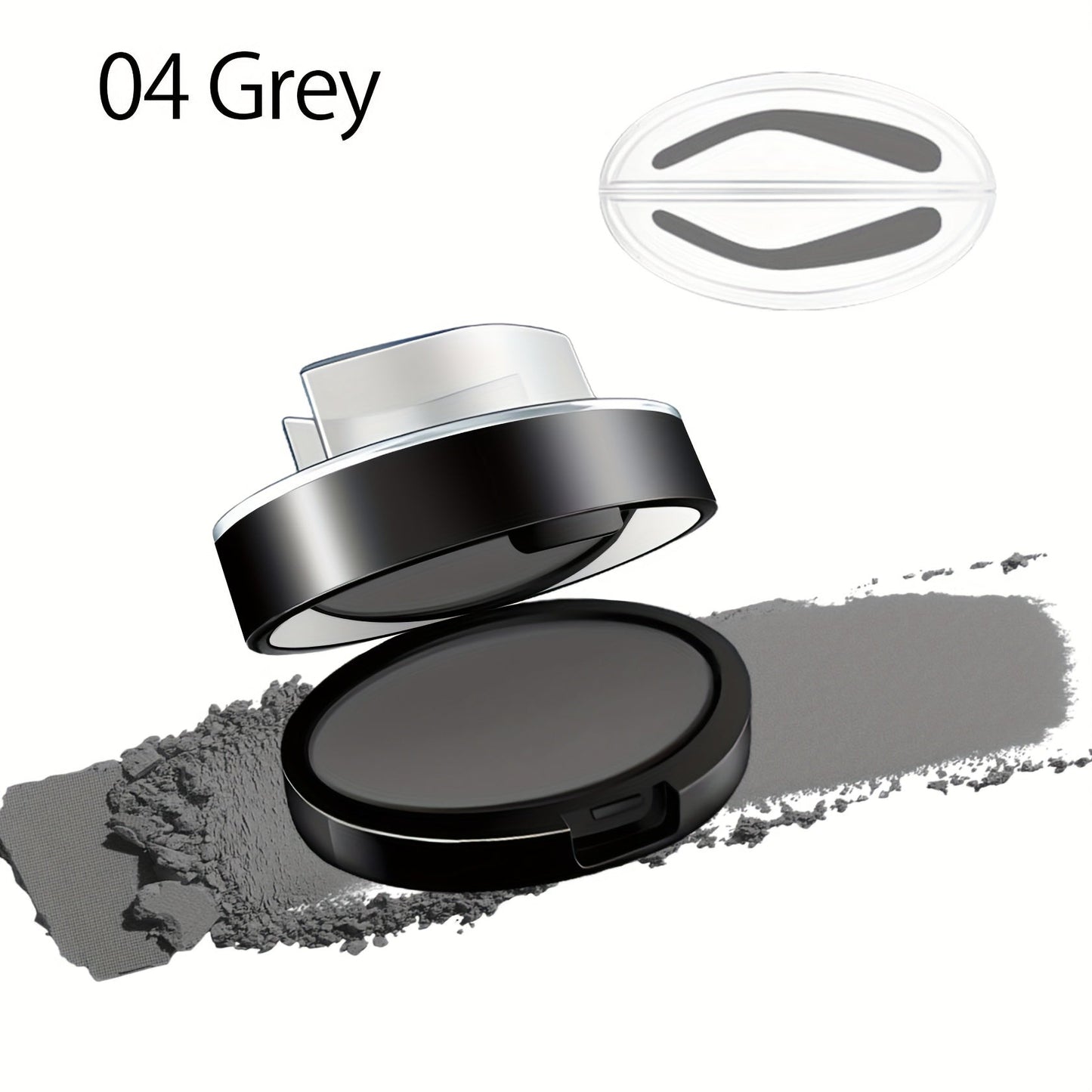 Waterproof Eyebrow Stamp Powder Kit Natural Arched Brow Shaping Long-Lasting Makeup for Women – Beginner Friendly Works on Dry & Oily Skin