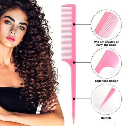 50pcs Soft Foam Perm Rods Heatless Hair Rollers with Comb – No-Heat Flexible Curl Rods for Long-Lasting Curls, Waves & Ringlets