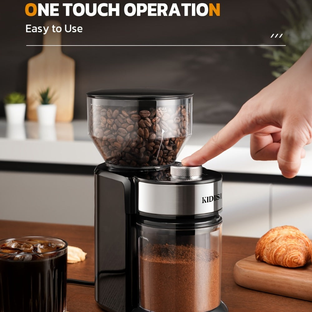 Burr Coffee Grinder Electric, 16 Grind Settings Adjustable Burr Mill Coffee Bean Grinder for 2-14 Cups