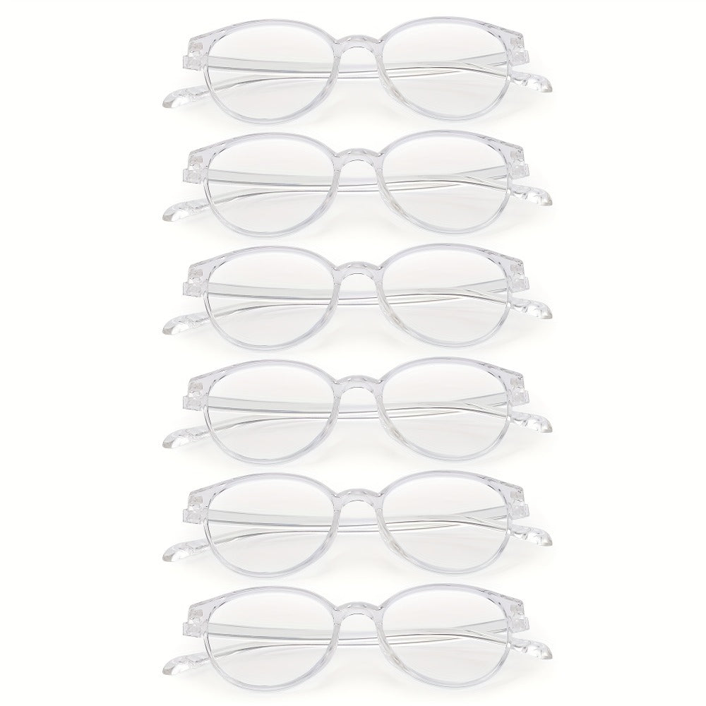 Reading Glasses – Three-Pair Rimless Metal Readers in Multiple Colors and Strengths with Multiple Strength and Color Options