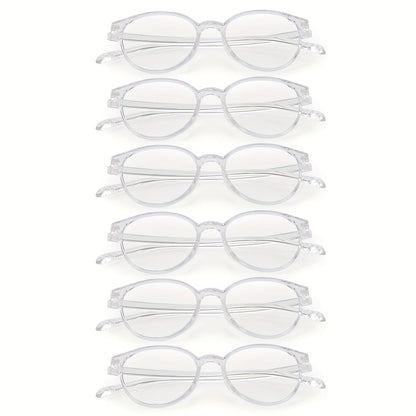 Reading Glasses – Three-Pair Rimless Metal Readers in Multiple Colors and Strengths with Multiple Strength and Color Options