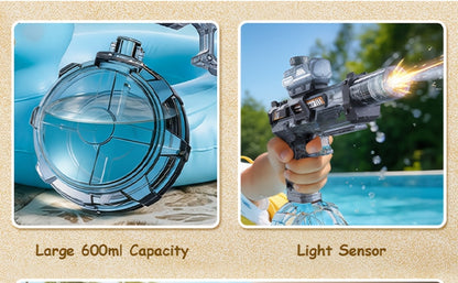 Kids Electric Water Gun with Sound Effects for Ages 3-6 – Automatic High Capacity Squirt Blaster Long Range