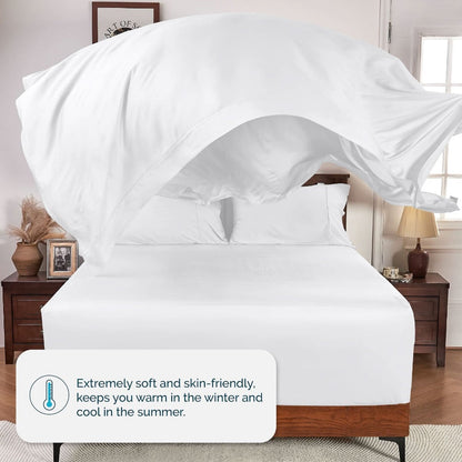 Viscose-from-Bamboo Sheet Set with 4- or 6-Piece Configurations, 11 Colors and 16-Inch Pocket Label