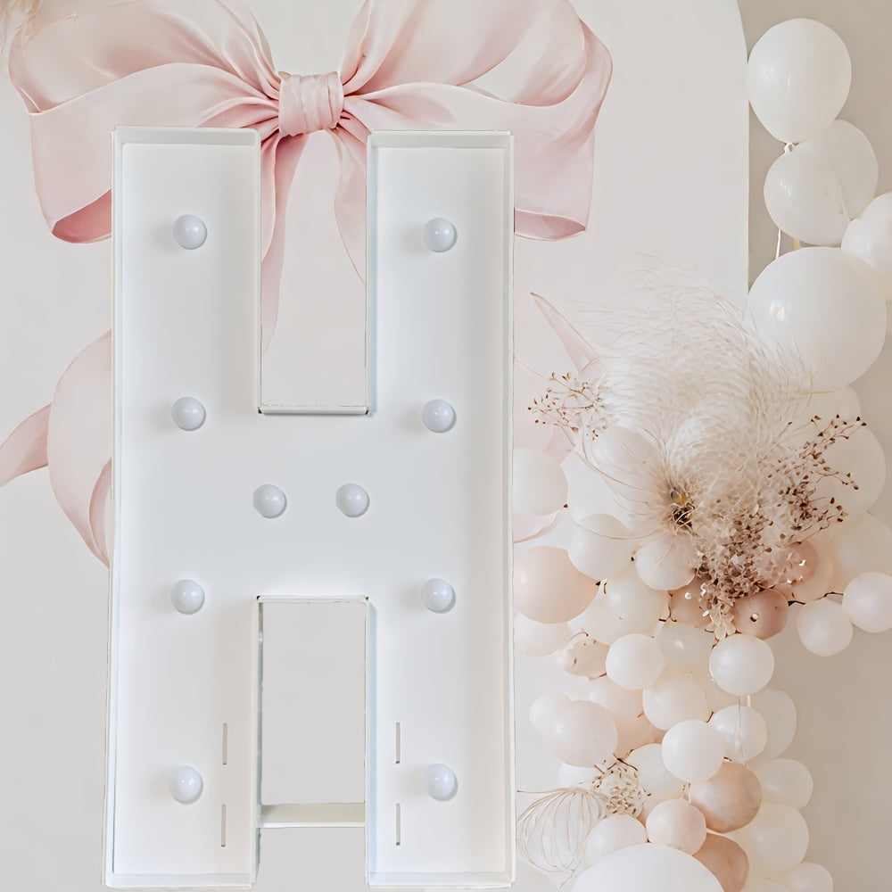 Marquee Letter Lights 3ft LED Light Up Letters for Weddings, Proposals & Celebrations – Cool White Lighted KT Board DIY Display Frame