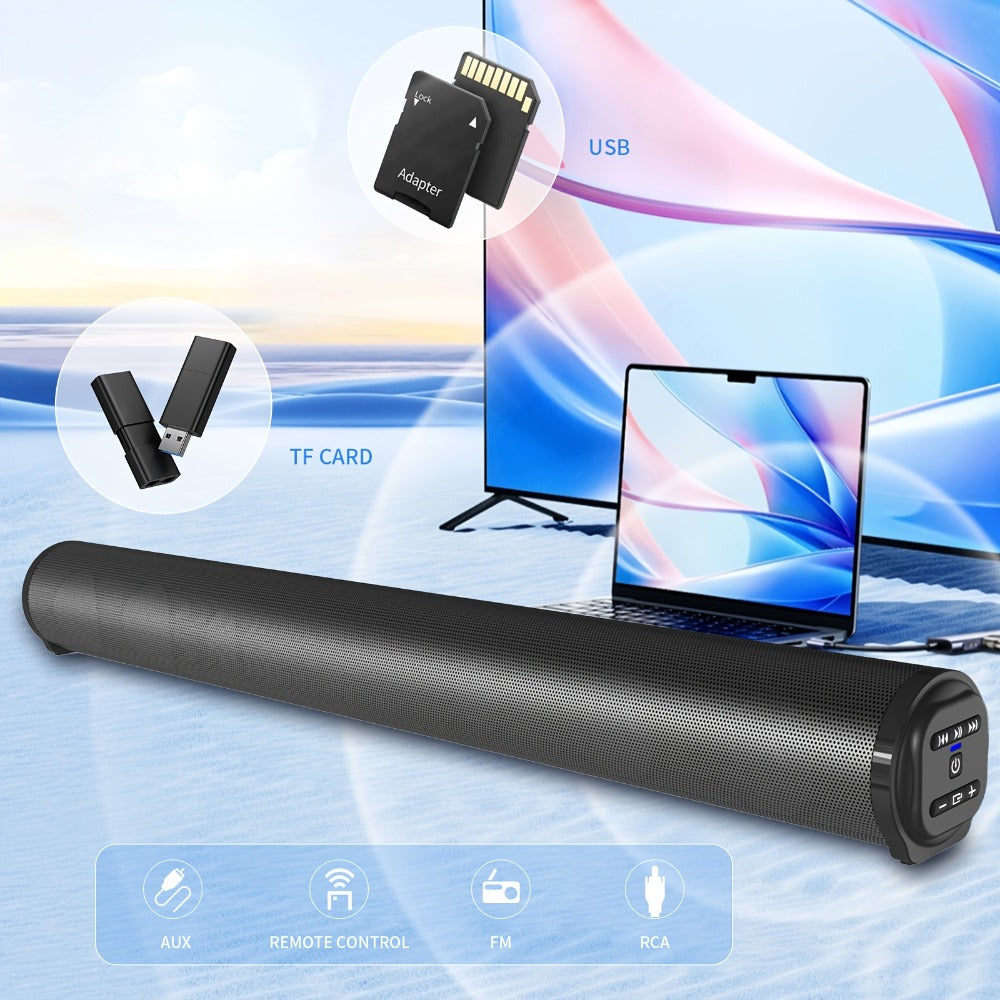 4D Surround Sound Subwoofer Speaker, Wireless & Wired, USB Plug & Play, Party Speaker for Laptop