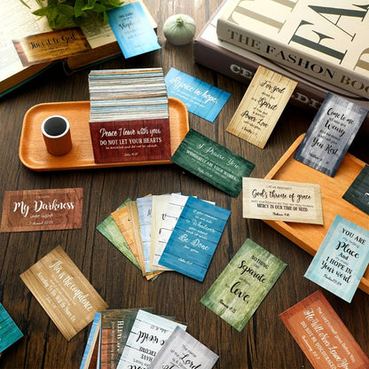 Bible Verse Cards 240 Pcs Bulk, Full Scripture Mini Prayer & Inspirational Quote Cards for Women Men Students