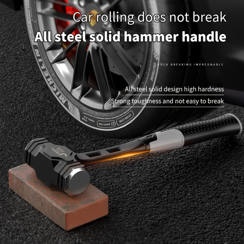 Octagonal Hammer High Carbon Steel Sledge Hammer with Grip Handle for Entryways, Bedrooms and Living Spaces