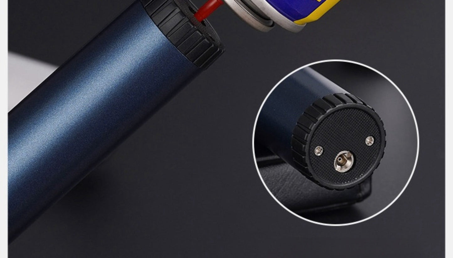Windproof Turbo Torch Lighter 360 Degree Ignition Metal Jet Flame Lighter with Safety Lock for Grilling, Camping and Outdoor Meals