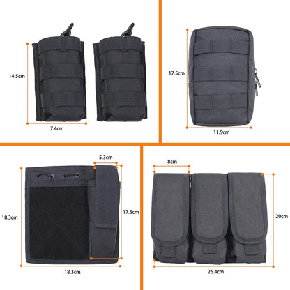 Tactical Outdoor Training Vest for Men Women – Lightweight Protective Hiking Vest with Multi-Pocket Design, Breathable & Adjustable