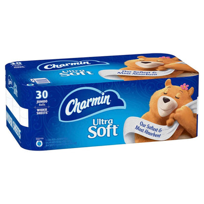 Charmin Ultra Toilet Paper Mega Roll - 2-Ply 200 Sheets per Roll, & Strong Bath Tissue, Available in Mega