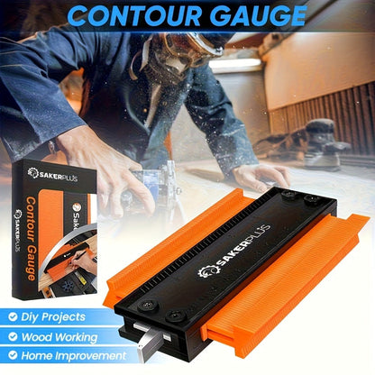Contour Gauge Profile Tool with Lock – 6 Inch & 11 Inch Shape Duplicator for Flooring, Tile, Woodworking, Carpet Cutting & Irregular Shape
