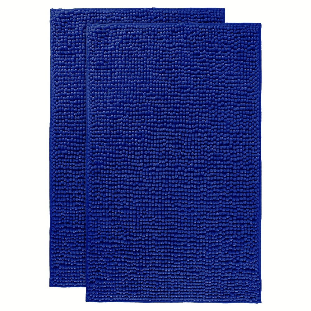Chenille Bath Rug Extra Thick Bathroom Mat, Multiple Sizes & Colors for Entryways, Bedrooms and Living Spaces