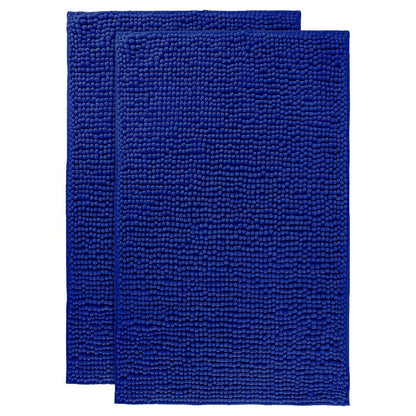 Chenille Bath Rug Extra Thick Bathroom Mat, Multiple Sizes & Colors for Entryways, Bedrooms and Living Spaces