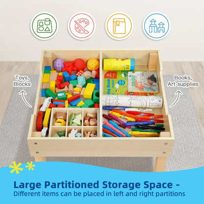 3-in-1 Kids Table And Chair Set with Storage Drawers for Comfortable Everyday Seating detail image - detail view 4