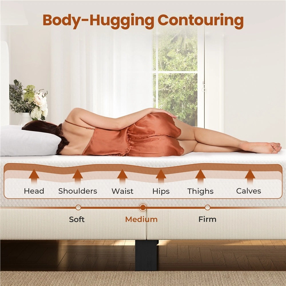 3-Layer Mattress, Medium-Firm Bed Mattress for Bedroom Comfort and Support detail image - detail view 33
