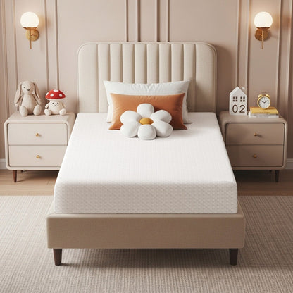 Mattress, Gel Memory Foam 8 10 12 Inch Medium Firm with Green Tea Scent 3-Layer Support shown in the main product view